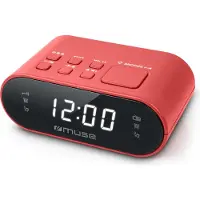 Muse M10red Réveil Rouge One Size / EU Plug 220V Rouge One Size