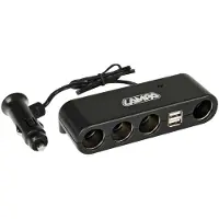 Lampa Multi-Socket 4+2, prise d'alimentation quadruple avec USB - 12/24V