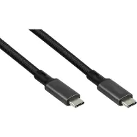 GOOD CONNECTIONS Good Connection Magnet. USB 4.0 3x2 USB-C Spiralk. schw. 1m