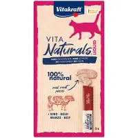 Vitakraft Vita Naturals Liquid au bœuf snack pour chat (5 pcs)
