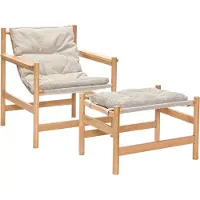 Hubsch Chaise Heritage avec repose-pieds