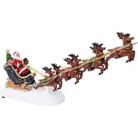 vidaXL Décoration de table de Noël, 31,5 x 6,5 x 16 cm, résine, multicolore