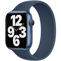 Apple Bracelet Boucle unique en Silicone pour Watch | 38/40/41/42 mm - Taille 1 - Abyss Blue