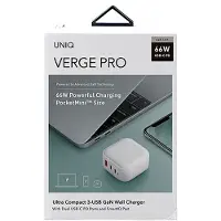 Uniq ad. Réseau. Verge Pro 66W Gan Usb-Blanc/Cloud Blanc