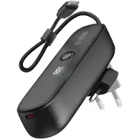 SBS Powerbank Hybride 5000 mAh PD 20 W avec fiche intégrée