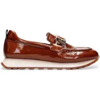Hispanitas pour femme. HI243621 Mocassins en cuir décontracté marron (37), 3 à 5 cm, Aucun, Casuel