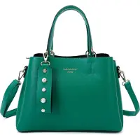Gallantry Sac à main pour femme - Sac à bandoulière vert avec bandoulière réglable et compartiments intérieurs