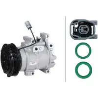 Hella Compresseur de climatisation 12 V, Ø 125 mm, Thermo-Expertise, compatible notamment avec la MAZDA 6