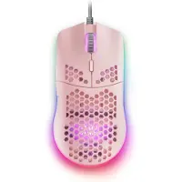 Mars Gaming MMAX - Souris - pour droitiers - optique - 7 boutons - filaire - USB - rose