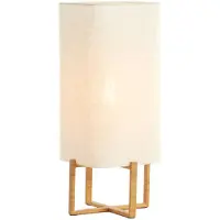 Light & Living - lampe de table - Wyn - naturel - textile - lampe de bureau - E27 - 1894284