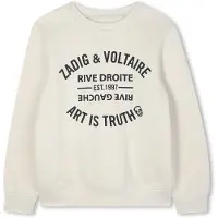 Zadig & Voltaire X60465 Sweatshirt Beige 8 Years Enfants