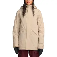 Volcom - Veste de snow imperméable et respirante - Shelter 20K 3D Stretch Jacket W Oatmeal pour Femme - Taille M - Beige