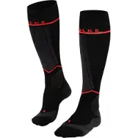 Falke SK Energising Chaussettes de ski , femmes, noir/rouge néon