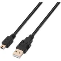Aisens - câble usb 2.0, type a/m-mini b/m, noir, 0,5m