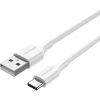 Vention USB 2.0 Type-C CTHWG/ USB Type-C mâle - USB mâle/ Jusqu'à 60W/ 480Mbps/ 1,5m/ Blanc