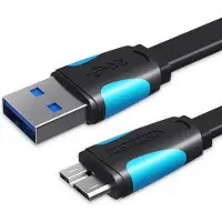Vention Câble de ventilation VAS-A12-B025, USB-A 3.0 vers Micro-B, 0,25 m, noir