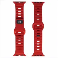 Evelatus Strap Watch 42/44/45 Sport Silicone Loop Dark Cherry (boucle en silicone), Sangles de montre, Rouge