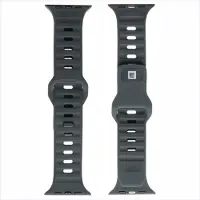 Evelatus Strap Watch 42/44/45 Sport Silicone Loop Anthracite Gray (boucle en silicone), Sangles de montre, Gris