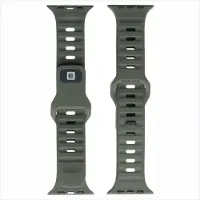 Evelatus Strap Watch 38/40/41 Sport Silicone Loop Dark greenish Dark Green (38 mm, boucle en silicone), Sangles de montre, Vert