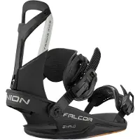 Union - Fixations de snowboard all-mountain freestyle - Falcor Black pour Homme en Nylon - Taille 41-43 - Noir