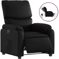 vidaXL Fauteuil relax électrique noir similicuir
