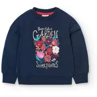 Boboli Fleece Sweatshirt Bleu 5 Years Fille