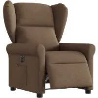 vidaXL Fauteuil relax électrique marron Tissu
