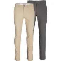 Jack & Jones Pantalon chino 'JJIMarco JJDave' beige / graphite