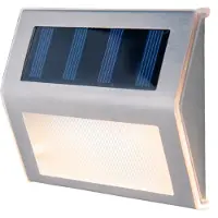Näve Applique murale extérieure solaire, jeu de 4 lampes de chemin Lumière d'escalier Lampe solaire 5282104