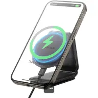 Baseus PrimeTrip Series C02 Mega Support de téléphone voiture - Magnétique et MagSafe/Qi2 - Charge sans fil - Autocollant - Noir