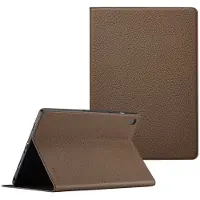 Selencia Coque tablette Riva pour Samsung Galaxy Tab A9 Plus - Mocha Brown