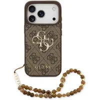 GUESS Strap Classic Logo Iphone 17 Pro Phone Case 4g Marron