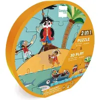 Scratch Play Puzzle 3D - Pirate