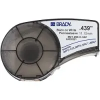 Brady M21-250-C-342 ruban thermorétractable noir sur blanc 11,15 mm x 2,10 m (d'origine)