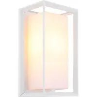 Globo 31982W LOGANA lampe d'extérieur aluminium blanc mat, 1x E27