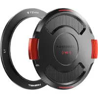 FreeWell Base Ring With Lid For Real Locking Vnd Dslr/dslm Camera Filter 72 Mm Noir