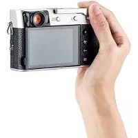 JJC TA X100V Thumbs Up Grip Zilver voor Fuji X 100V / X 100F / X E3, Poignée d'alimentation, Argent