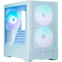 Zalman case P30 AIR White / miniT / 3x140mm fan ARGB / USB 3.0 / USB-C / verre trempé / mesh panel / white