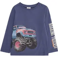 s.Oliver T-Shirt bleu / bleu ciel / orange clair / noir