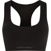 Icebreaker Merino Blend 260 Zoneknit Seamless Sports Bra Noir M Femme