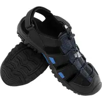 Cressi Hommes, Sandales, Luca, Noir, Bleu, (37)