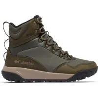 Columbia - Chaussures imperméables - Burnsider Omni-Heat Infinity Deep Olive Tangy Orange pour Homme en Cuir - Taille 42 - Kaki