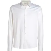 Calvin Klein Smooth Cotton Slim Overhemd Blanc