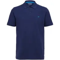 Selected T-Shirt 'SLHDante' bleu marine / aqua