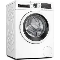 Bosch Serie 4 WNA13401ES, remplissage frontal, debout, blanc, gauche, argent, boutons, pivotant