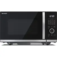 Sharp Four à micro-ondes YC-QG234AE-B Noir Micro-ondes combiné Surface plane 23 L 900 W