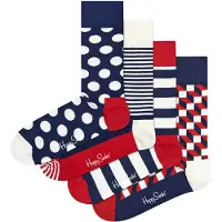 Happy socks Chaussettes 'Classic Navy' bleu marine / rouge / noir / blanc