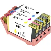 Renkforce Encre Combi Pack Remplace HP 912 (6ZC74AE) Compatible Combi Pack Noir, Cyan, Magenta, Jaune RF-I-HP912BKCMY4PK RF-5718852 (RF-5718852)