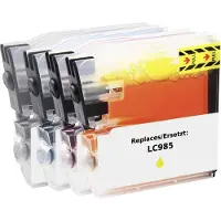 Renkforce Encre Combi Pack Remplace Brother LC-985 (LC985VALBPDR) Compatible Sch (C, CF, M, Y)