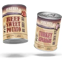 Seberus Beef & Turkey pâtées sans céréales pour chien - assortiment mixte